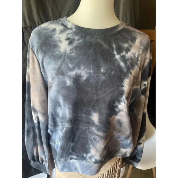 She + Sky Crew Neck Tie-Dye Athleisure Women's Sweatshirt NEW - Picture 8 of 8